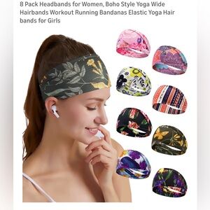 Colorful Floral Headbands Set